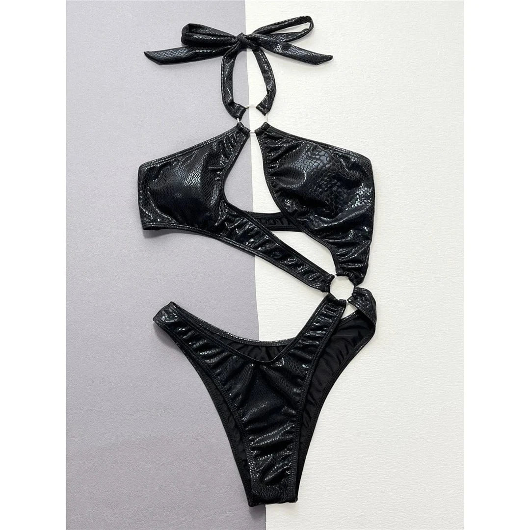 Asymetryczny jednoczęściowy strój kąpielowy Monokini