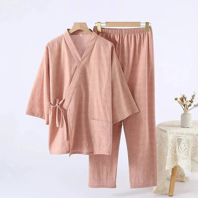 Zestaw piżamowy w stylu kimono