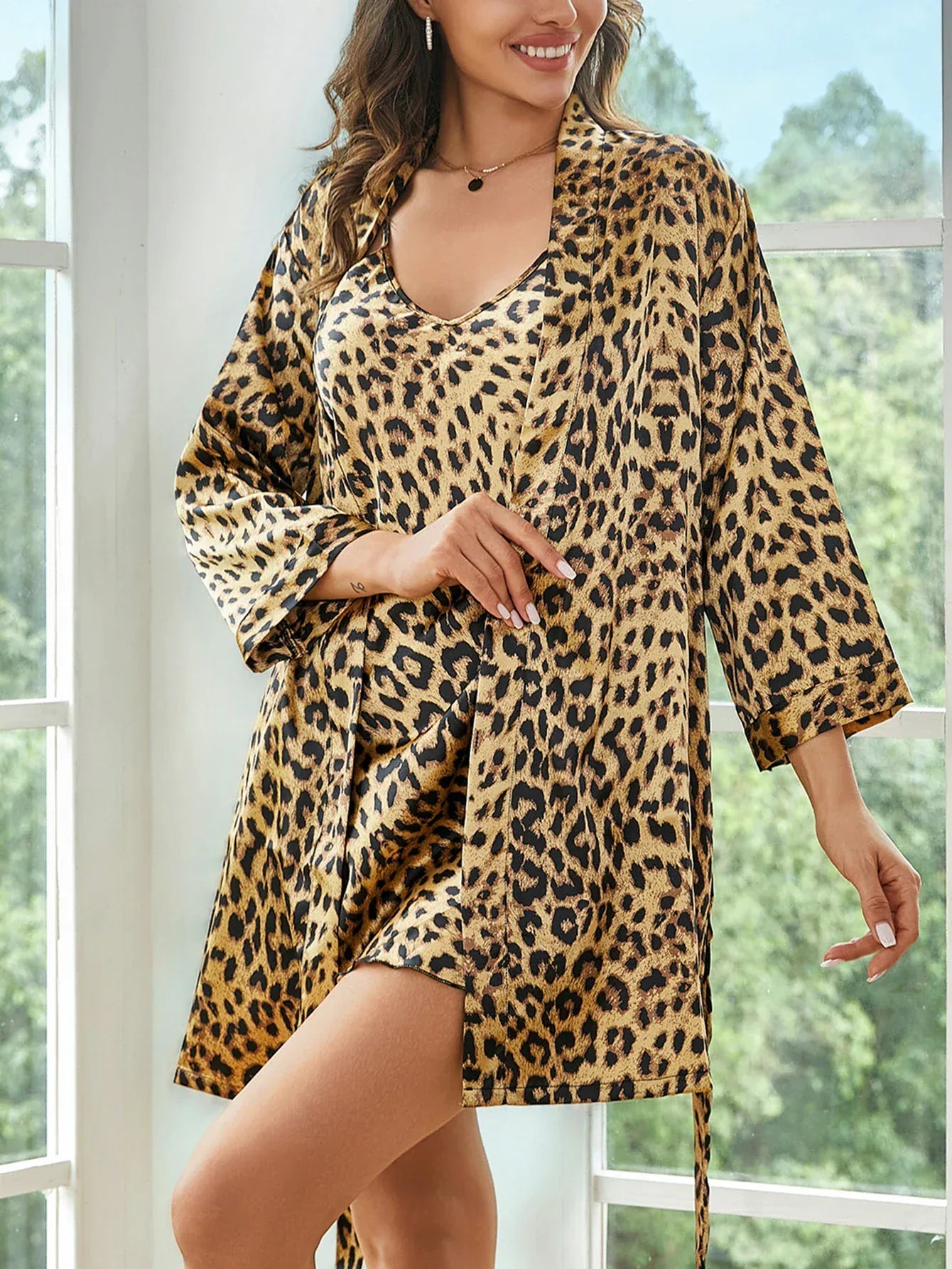 Panterkowa koszula nocna