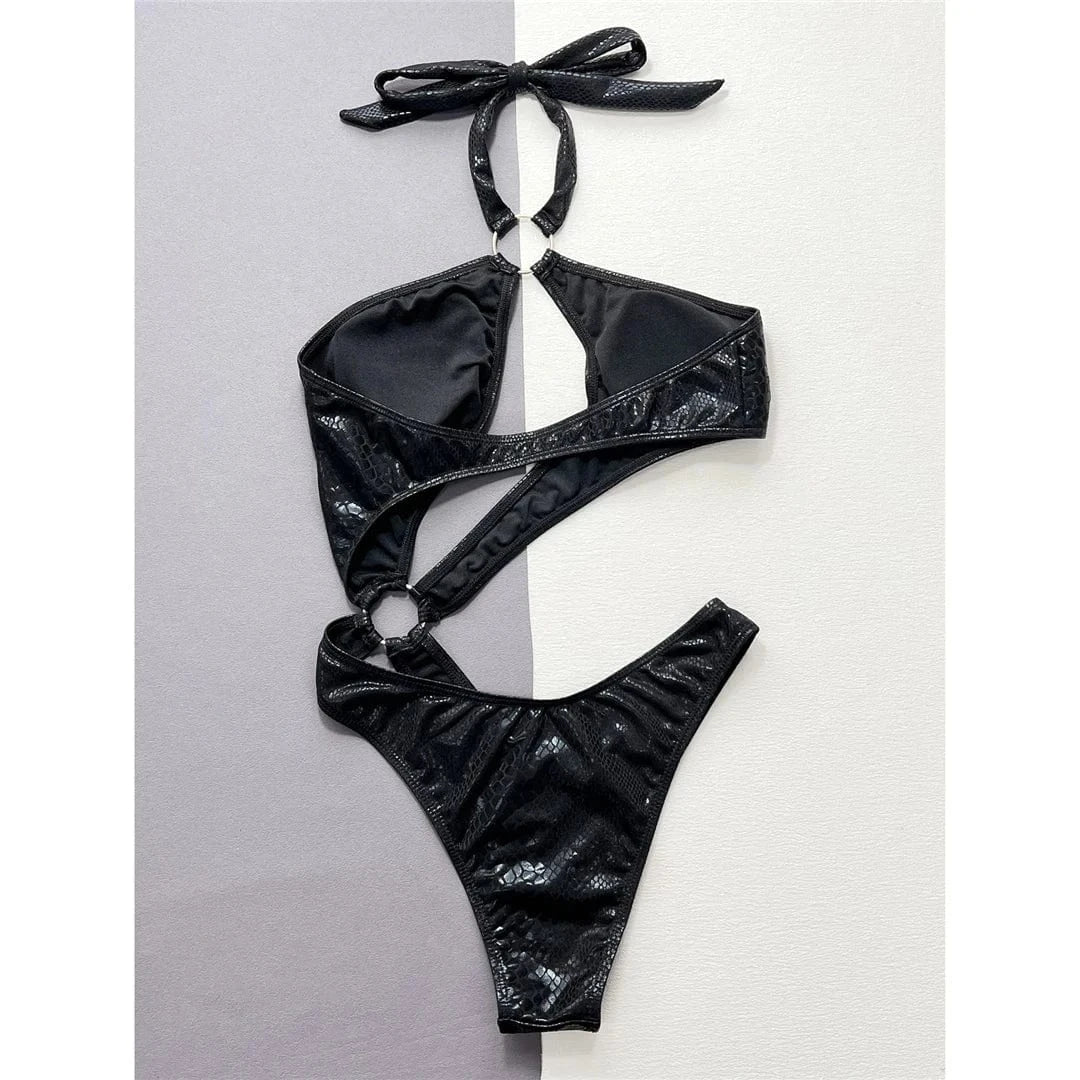 Asymetryczny jednoczęściowy strój kąpielowy Monokini