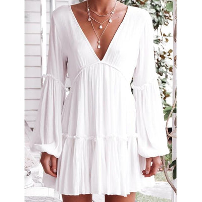 Biała suknia plażowa-Diabolique
